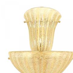 Italian Venetian Murano Rugiada Glass Wall Sconces - 4633662