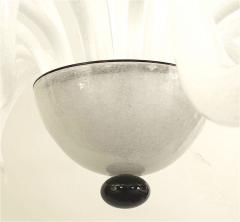 Italian Venetian Murano White Glass Chandelier - 4628473