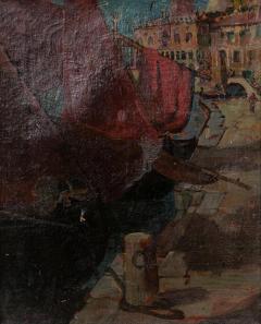 Italian Venetian Seascape of Canal - 4539368