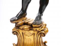 Italian Venetian Style Blackamoor Torchiere Floor Lamps Circa 1940s - 4823291