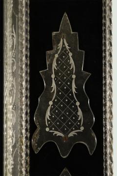 Italian Venetian Style Monumental Etched Glass Wall Mirror - 3173150