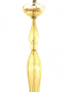 Italian Venetian Style Murano Amber Glass Chandelier - 4629250