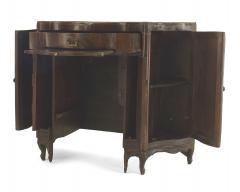 Italian Venetian Walnut Serpentine Desk - 1428943