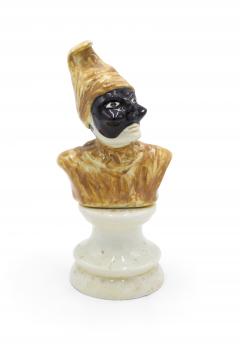 Italian Venetrian Porcelain Clown Busts - 3189841