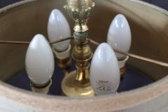 Italian Vintage Brass Table Lamp with Four Light Bulbs - 3519762