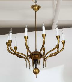 Italian Vintage Brass Ten Light Chandelier - 2132927