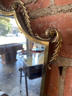 Italian Vintage Curvilinear Brass Mirror 1950s - 1527539