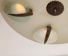 Italian Vintage Pendant Chandelier with Colored Discs Italy circa 1950 - 3090052