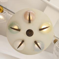 Italian Vintage Pendant Chandelier with Colored Discs Italy circa 1950 - 3090053