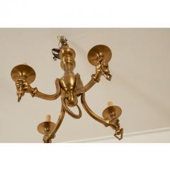 Italian Vintage Solid Brass Hand Chandelier - 3074918