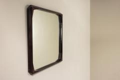 Italian Vintage Square Mirror in Rosewood 1960s - 3768849