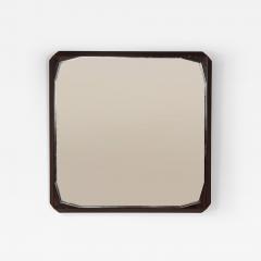 Italian Vintage Square Mirror in Rosewood 1960s - 3771109