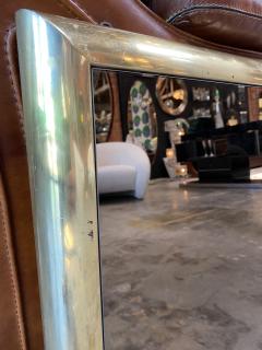 Italian Vintage Square Wall Mirror in Brass 1960s - 1546133