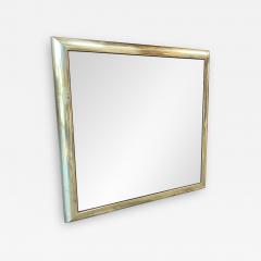 Italian Vintage Square Wall Mirror in Brass 1960s - 1547215