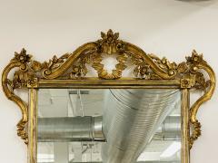 Italian Wall Console Mantle or Pier Mirror 1930s Gilt Gold Carved - 2686630