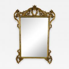 Italian Wall Console Mantle or Pier Mirror 1930s Gilt Gold Carved - 2688904