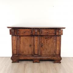 Italian Walnut Baroque Credenza Server 17th century - 3926772