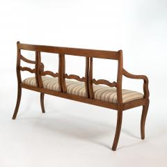 Italian Walnut Bench circa 1880 - 4741043