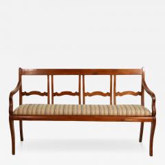 Italian Walnut Bench circa 1880 - 4741103