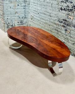 Italian Walnut Biomorphic Coffee Table 1970 - 3336947