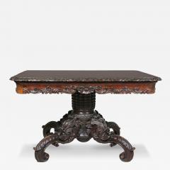 Italian Walnut Center Table - 4130269