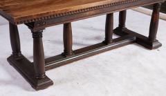 Italian Walnut Column Base Console - 4685059