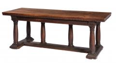 Italian Walnut Column Base Console - 4688903