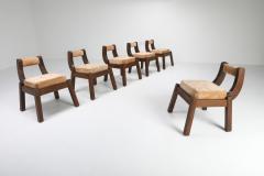 Italian Walnut Dining Chairs 1950s - 1226165