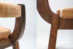 Italian Walnut Dining Chairs 1950s - 1226173