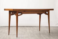 Italian Walnut Flip Top Console Table Italy circa 1950 - 4425041
