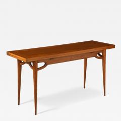 Italian Walnut Flip Top Console Table Italy circa 1950 - 4426304