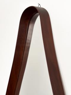 Italian Walnut Framed Teardrop Wall Mirror - 3261166