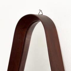 Italian Walnut Framed Teardrop Wall Mirror - 3261169
