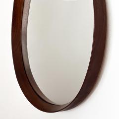 Italian Walnut Framed Teardrop Wall Mirror - 3261171