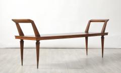 Italian Walnut Long Bench Italy circa 1940s - 4425152