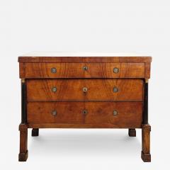 Italian Walnut Neoclassical Commode columns with tall legs 1810 - 3680147