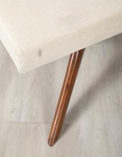 Italian Walnut Sculptural Bench circa 1950 - 4420683