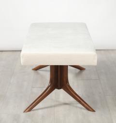 Italian Walnut Sculptural Bench circa 1950 - 4420688