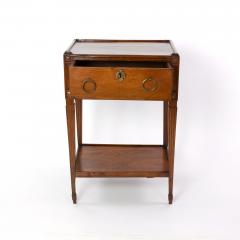 Italian Walnut Side Table With Single Large Drawer Circa 1780 - 2182682