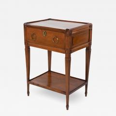 Italian Walnut Side Table With Single Large Drawer Circa 1780 - 2184453