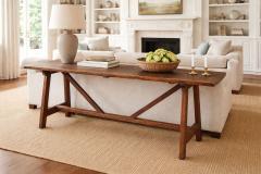 Italian Walnut Trestle Table - 4562492