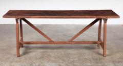 Italian Walnut Trestle Table - 4562499