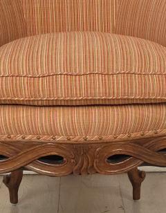 Italian Walnut Tub Chair 19th century - 4093780