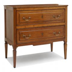 Italian Walnut Two Drawer Commode - 4288546