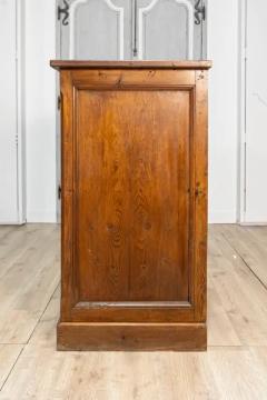 Italian Walnut and Iron Pastaia Shop Cabinet with Nine Drawers and Glass Panels - 3729955