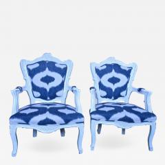 Italian White Lacquered Armchairs - 573438