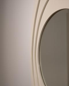 Italian White Lacquered Wooden Mirror circa 1960  - 4373900