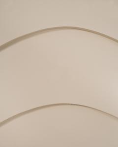 Italian White Lacquered Wooden Mirror circa 1960  - 4373901