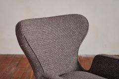 Italian Wingback Chairs with Footstools - 4216091