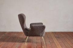 Italian Wingback Chairs with Footstools - 4216121